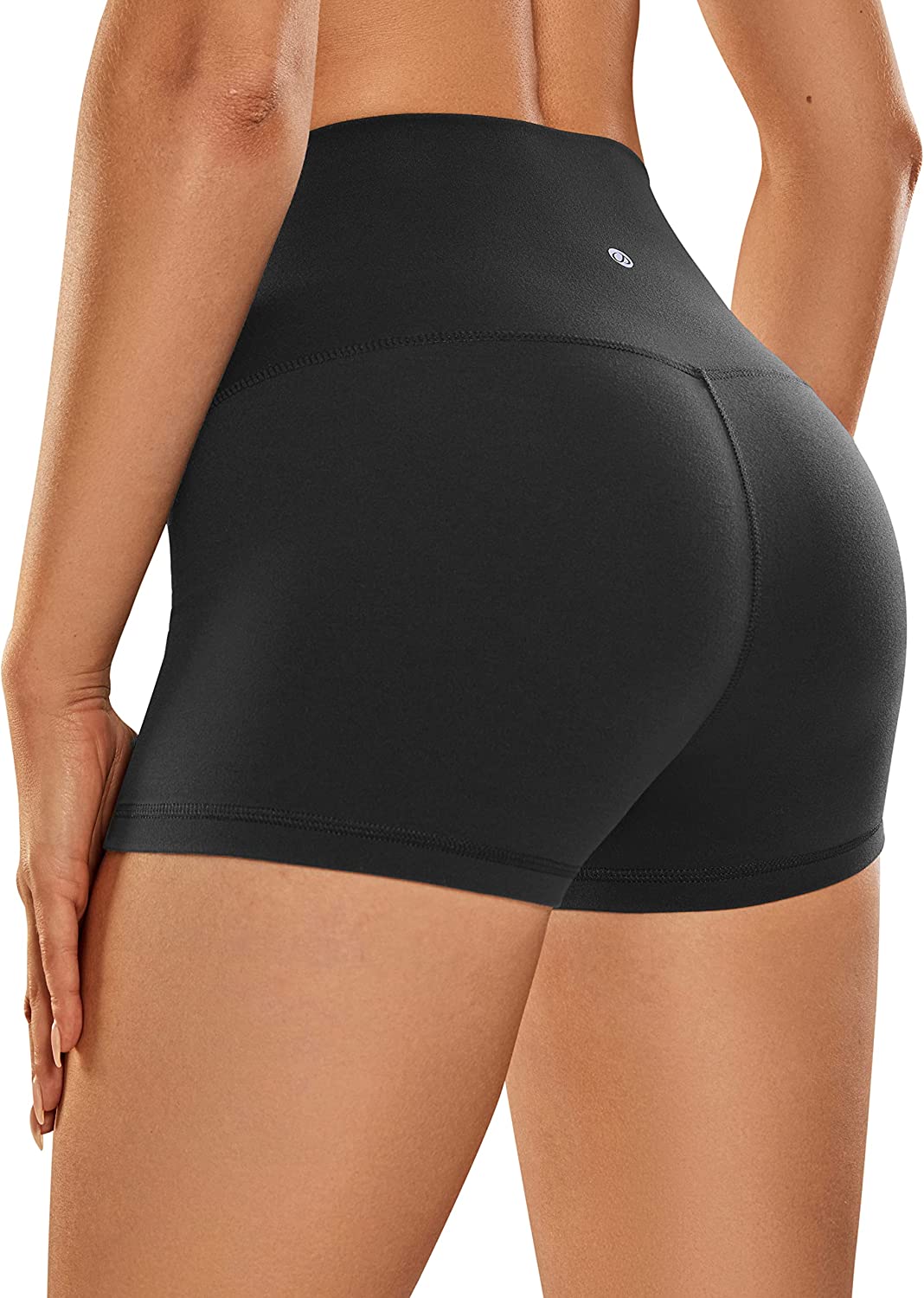 CAMPSNAIL 4 Pack Biker Shorts for Women – 8 High Waist Tummy
