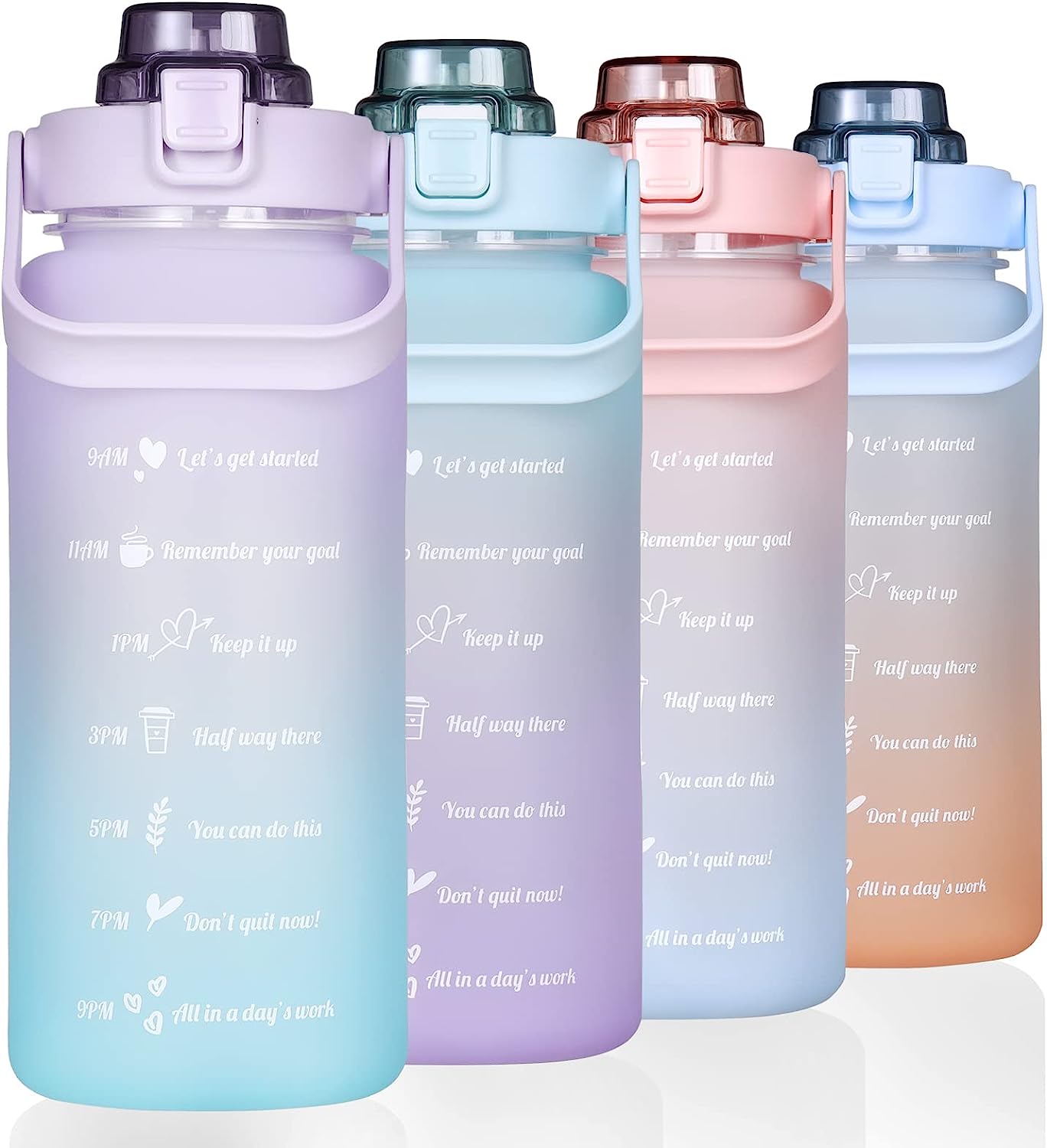 Simple Modern 1gal Tritan Plastic Water Bottle Straw Lid Ounce Markers Graphite