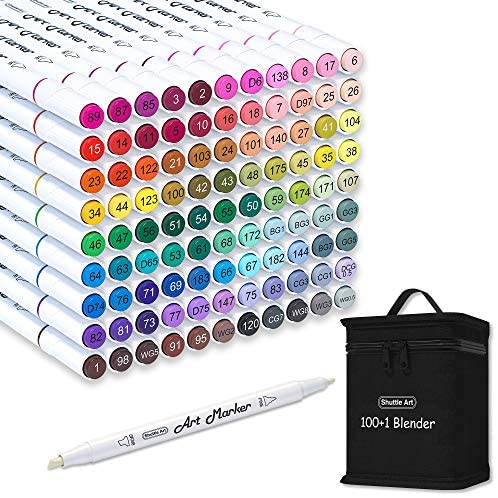 Dabo&Shobo 60 Colors Alcohol Markers, drawing markers, Dual Tip