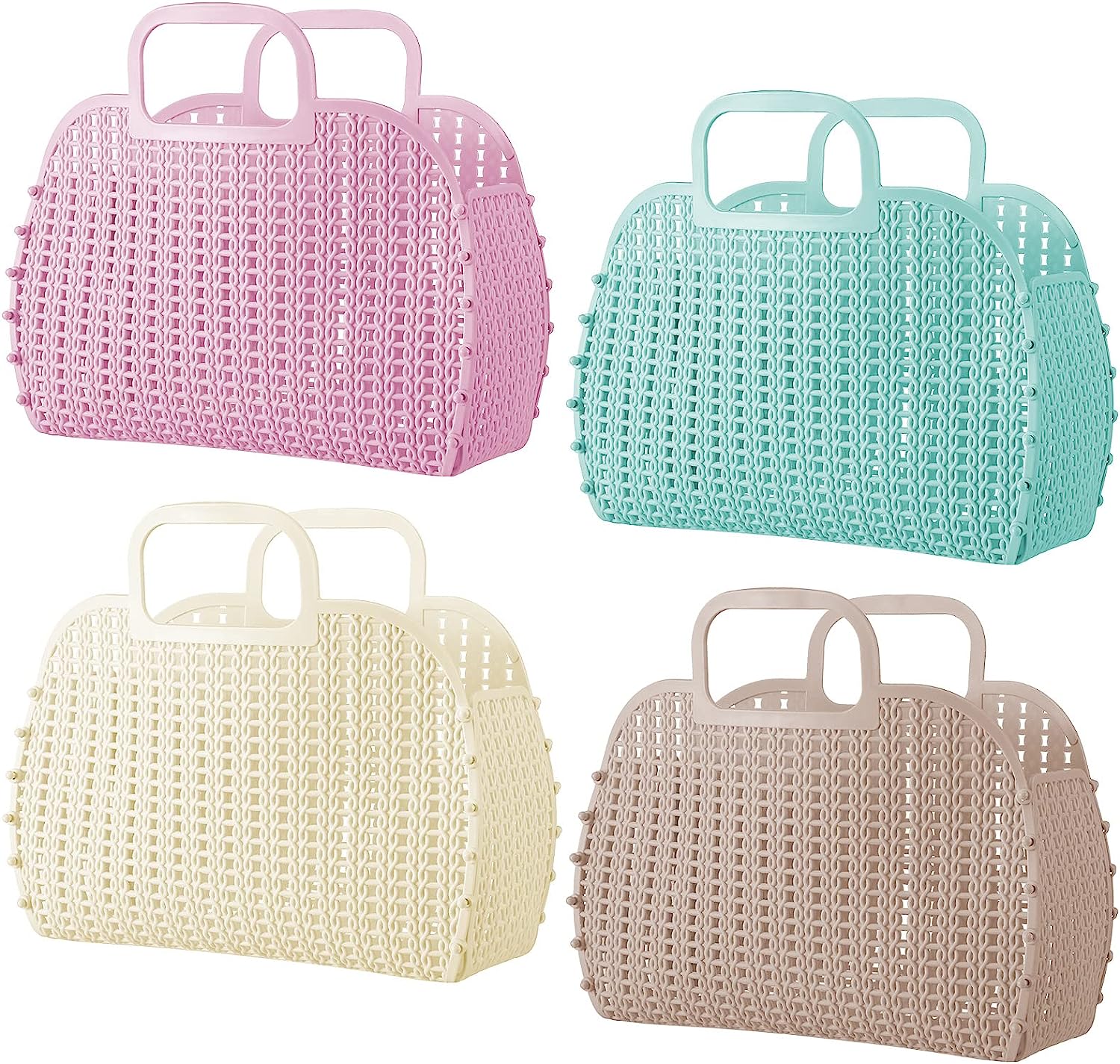 Babana Jelly Bags - Reusable Gift Basket - Girls Beach Bag - Toddler, Kids Jelly Purse - Halloween, Bridal, Easter Basket