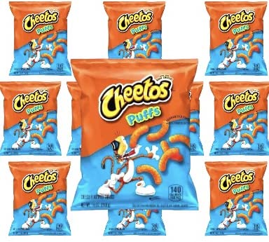 Cheetos Puffs Flamin' Hot Flavored Cheese Flavored Snacks 0.87 oz