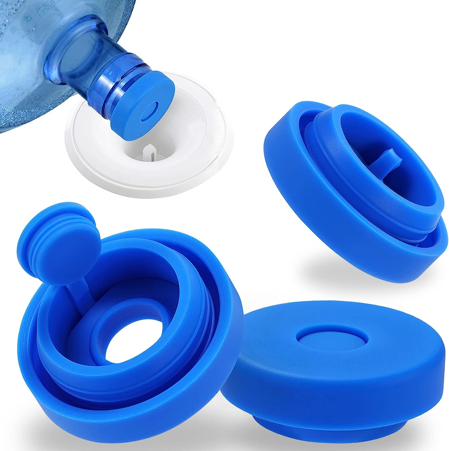 5Pcs Hot & Cold Water Bottle Cap Lid Replacement for 55mm 3-5 Gallon Water  Jug