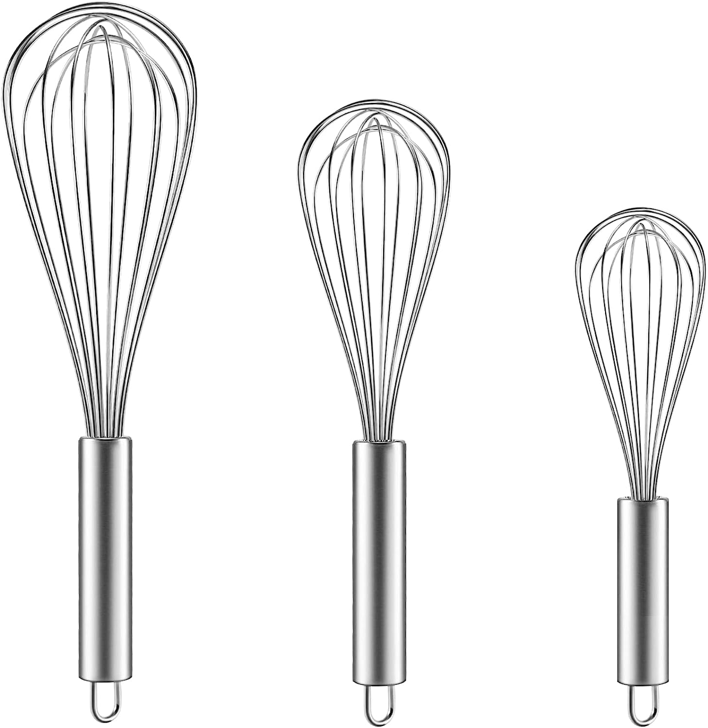 5 Pack Silicone Whisks Small Hand Whisk Rubber Cooking Whisk Stainless  Steel Non Stick Kitchen Whisk Gadgets for Cooking Mixing, No Scratch Tiny  Balloon Wire Whisk Milk Frother Kitchen Utensils 
