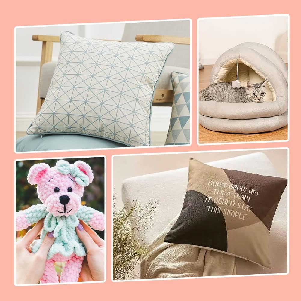 MORFEN 150g/5.3oz Premium Fiber Fill Stuffing, Stuffed Animal Stuffing,  Pillow Stuffing for Pillows, Craft Stuffing Cotton, Cushions Stuffing, High