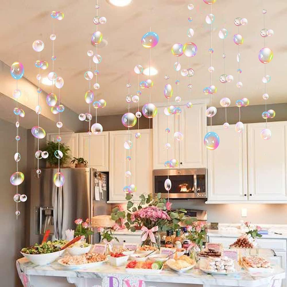 4 Pieces Glitter Iridescent Jellyfish Under The Sea Mermaid Party  Decorations Hanging Jelly Fish Decor Ocean Theme Blue Birthday Wedding Baby  Shower