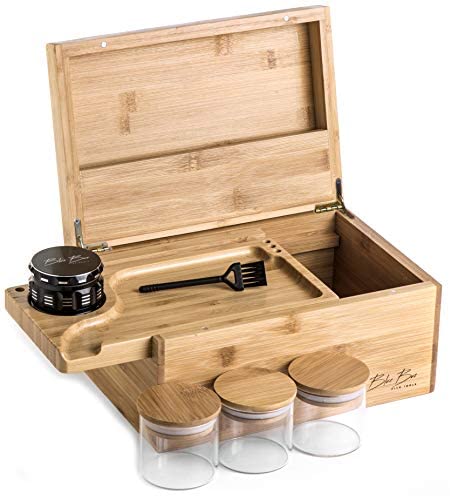 High End Stash Box with Rolling Tray - Smell Proof