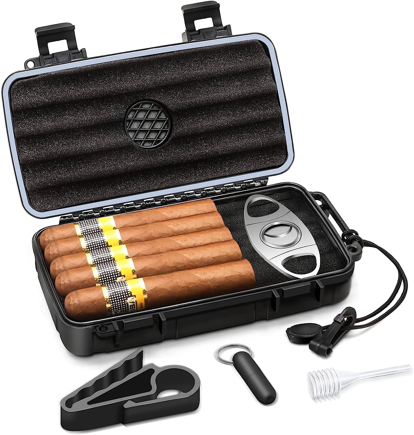 XIFEI Cigar Humidor with Front Digital Hygrometer - The Humidor Depot