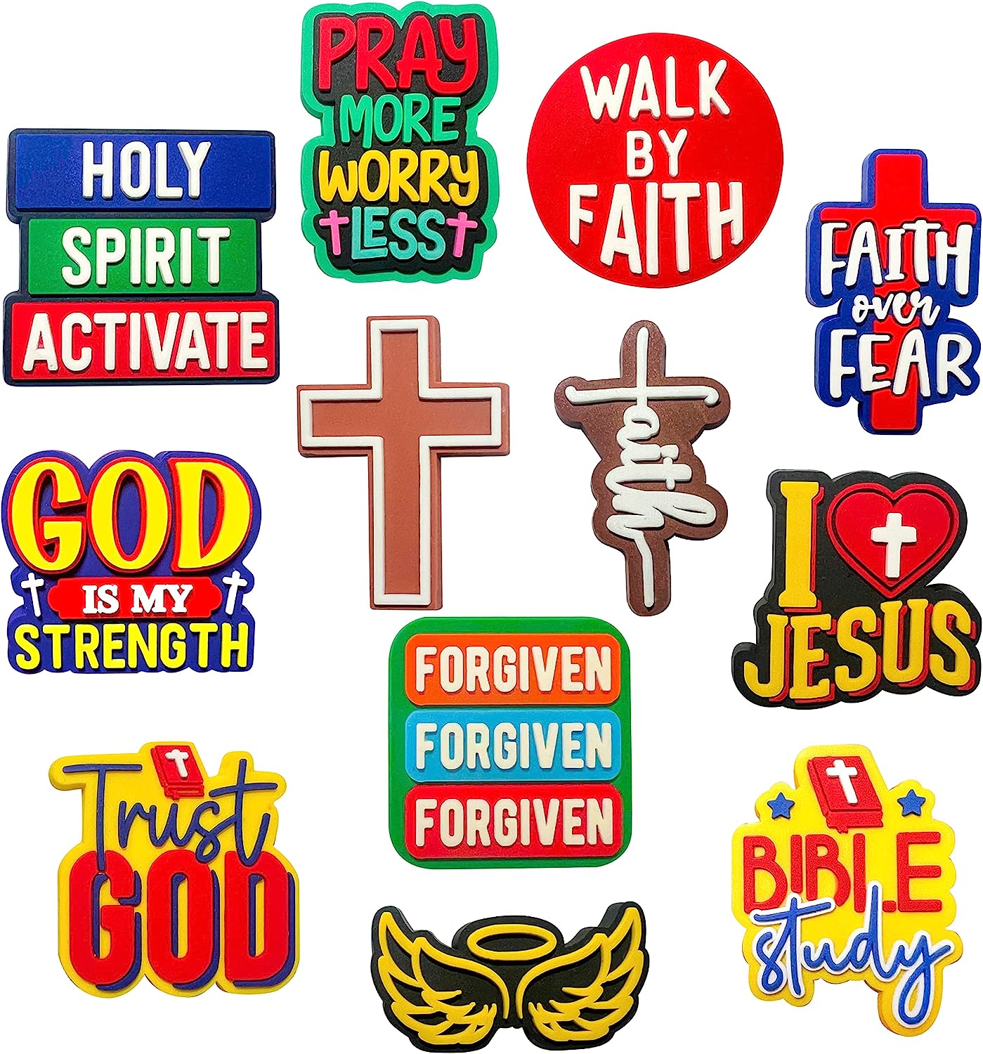 Christian Scripture Jewelry Making Charms – Bulk Assorted Charms 100 Charms / Gold