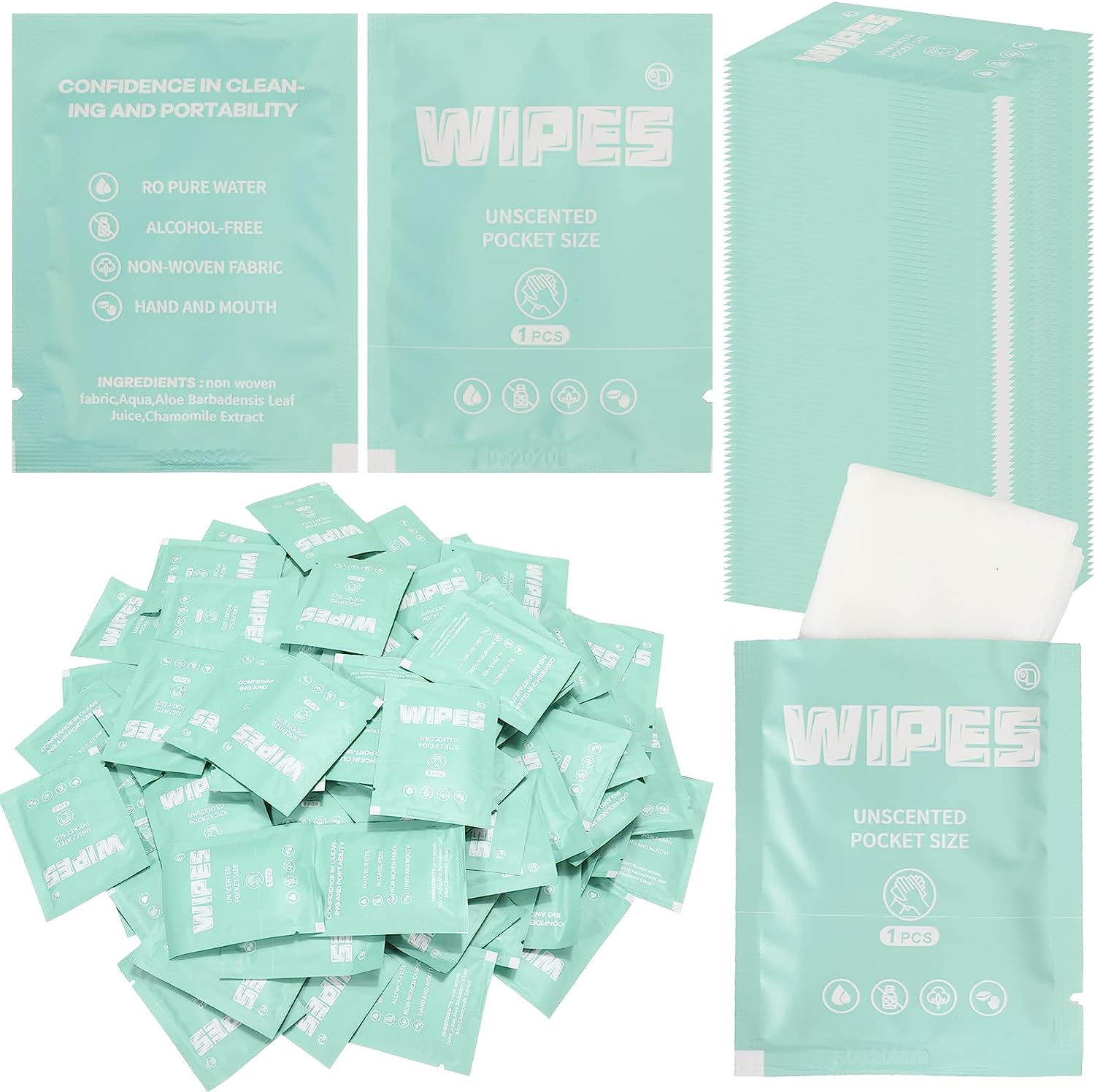 Wet Ones Sensitive Skin Hand and Face Wipes, 20 Count (Pack of 10)