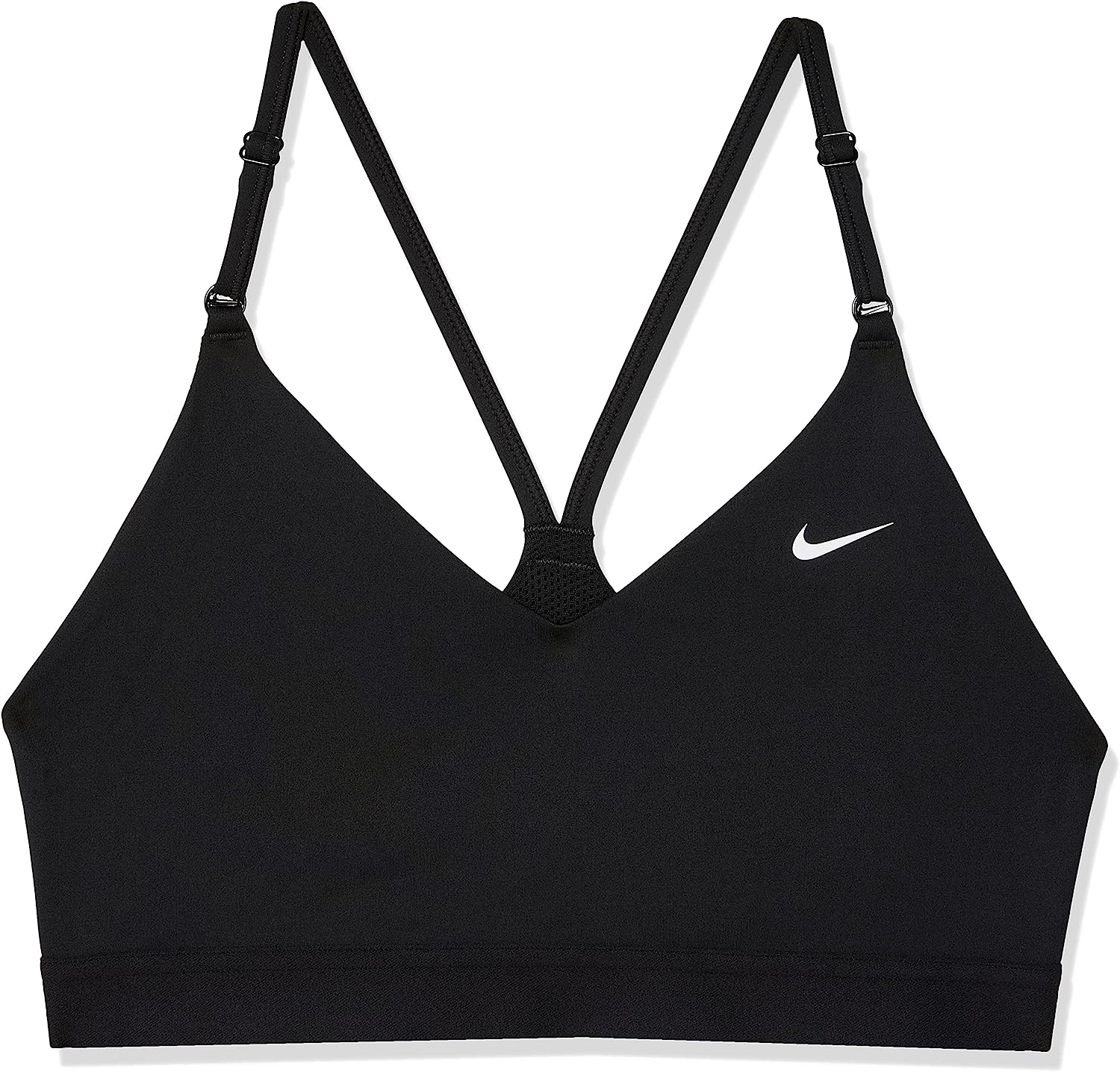 Nike Women's Sports Bra, Black/Black/(Particle Grey), X-Small