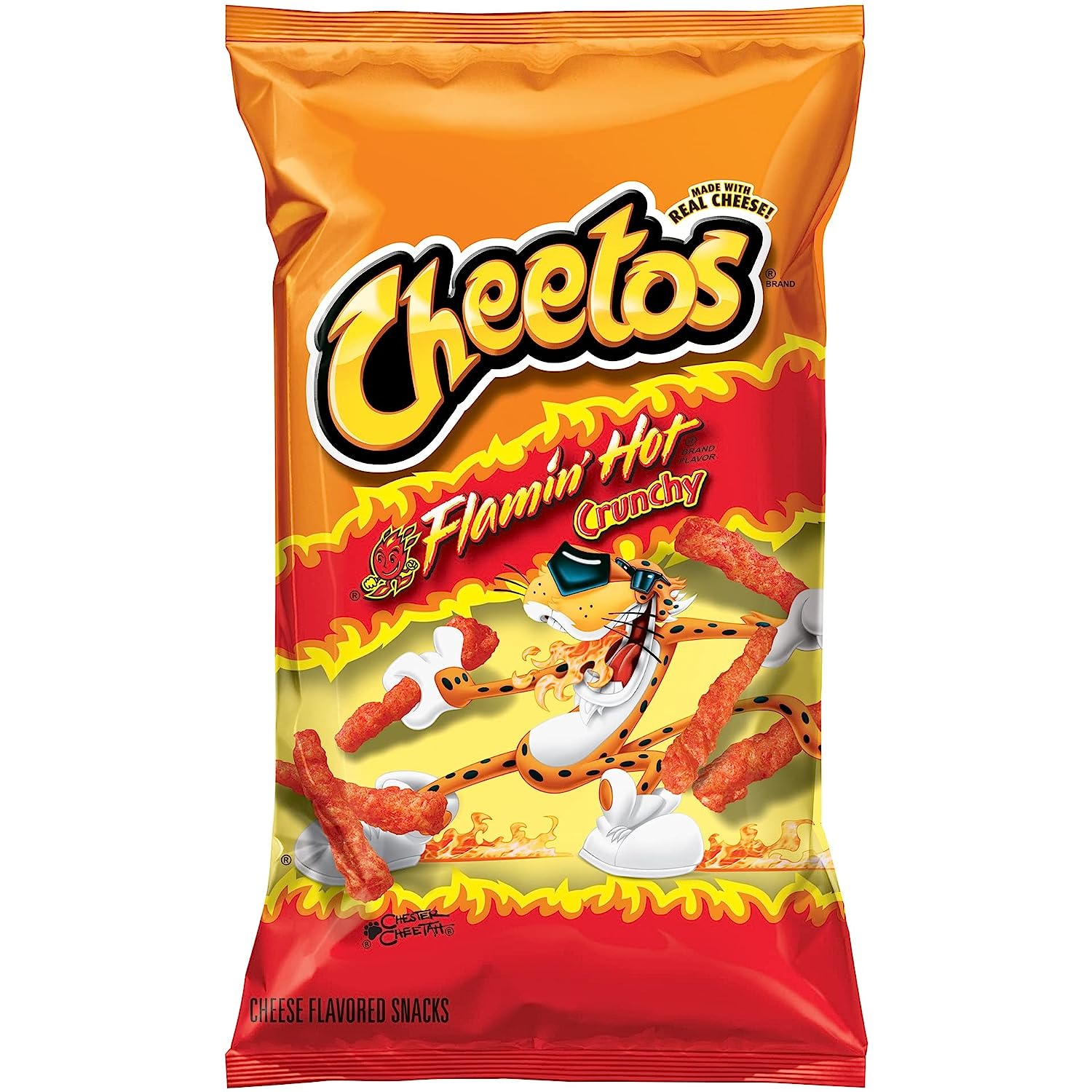 Cheetos Crunchy Flamin' Hot Cheese Snacks, 285g/10oz {Imported from Canada}