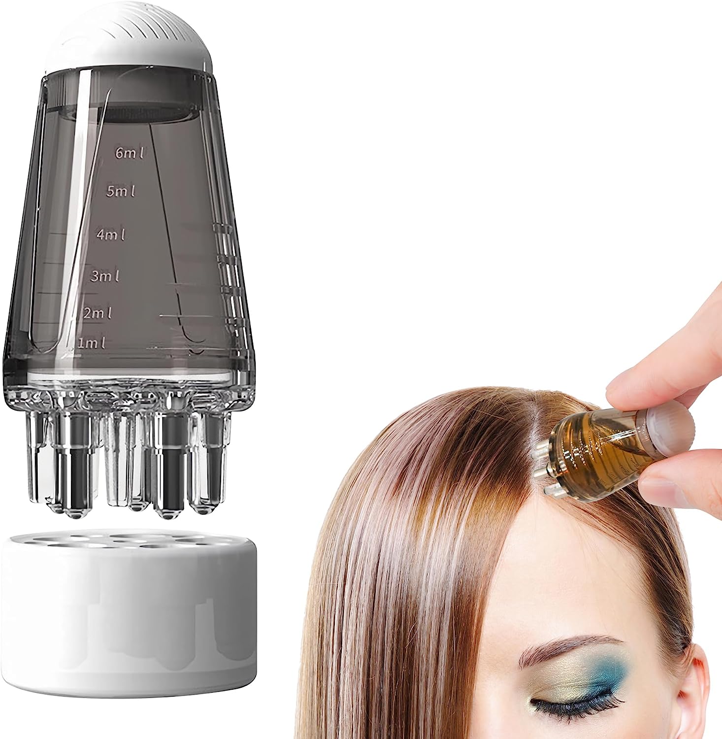 BLAAROOM Root Comb Applicator Bottle 6 Ounce, 2 Pack Hair Oil