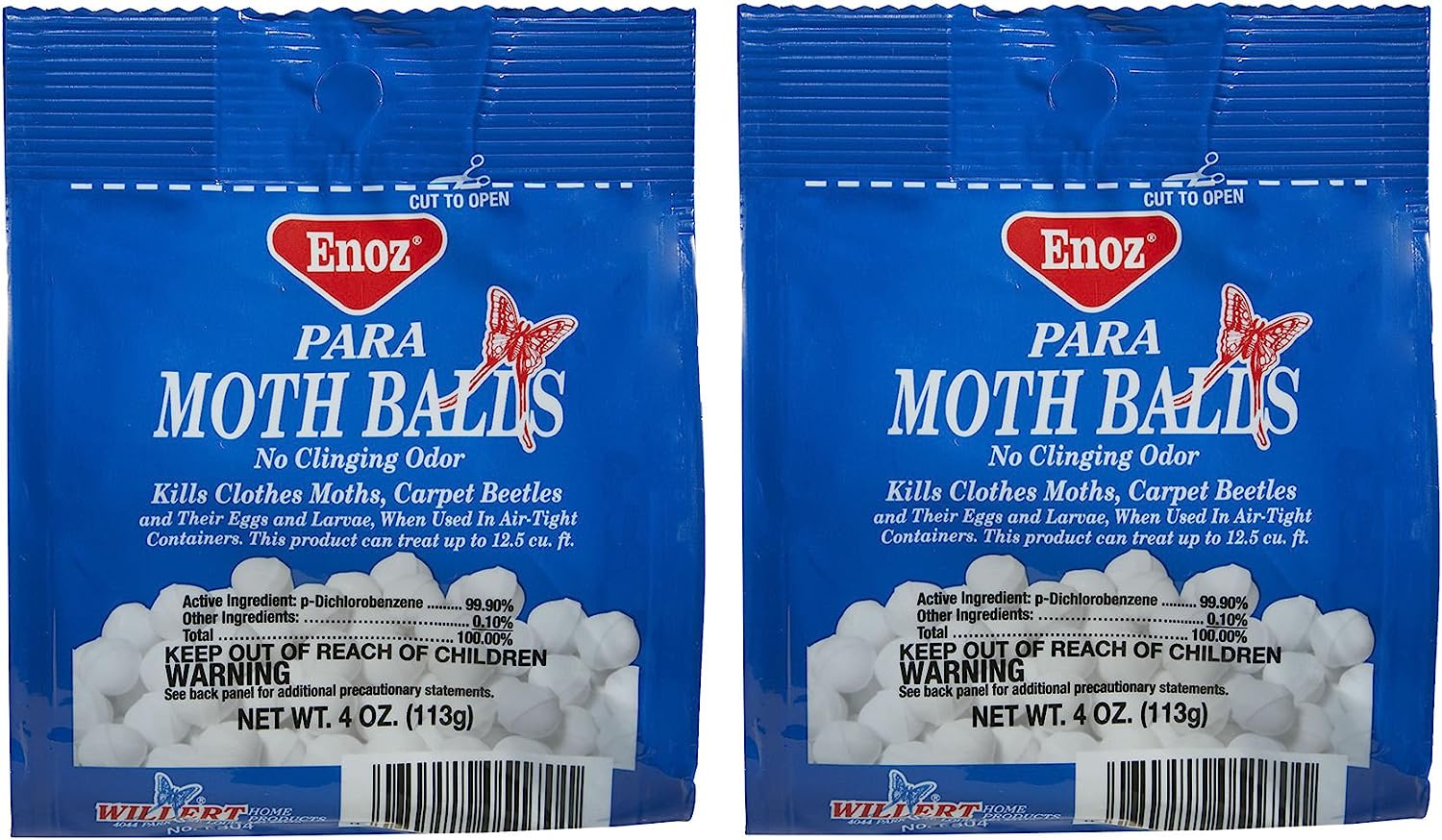 MothShield 4 Pack Old Fashioned Original Moth Balls, Carpet