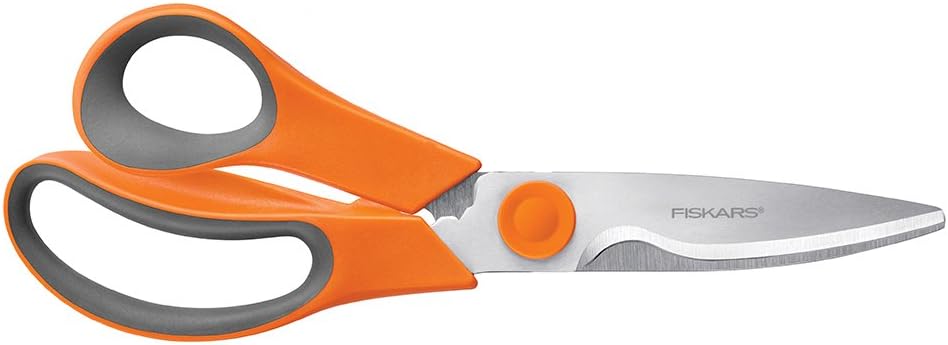 Fiskars 1000815 General Purpose Scissors, Total Length: 21 cm, Quality  Steel/Synthetic Material, Classic, one, Orange