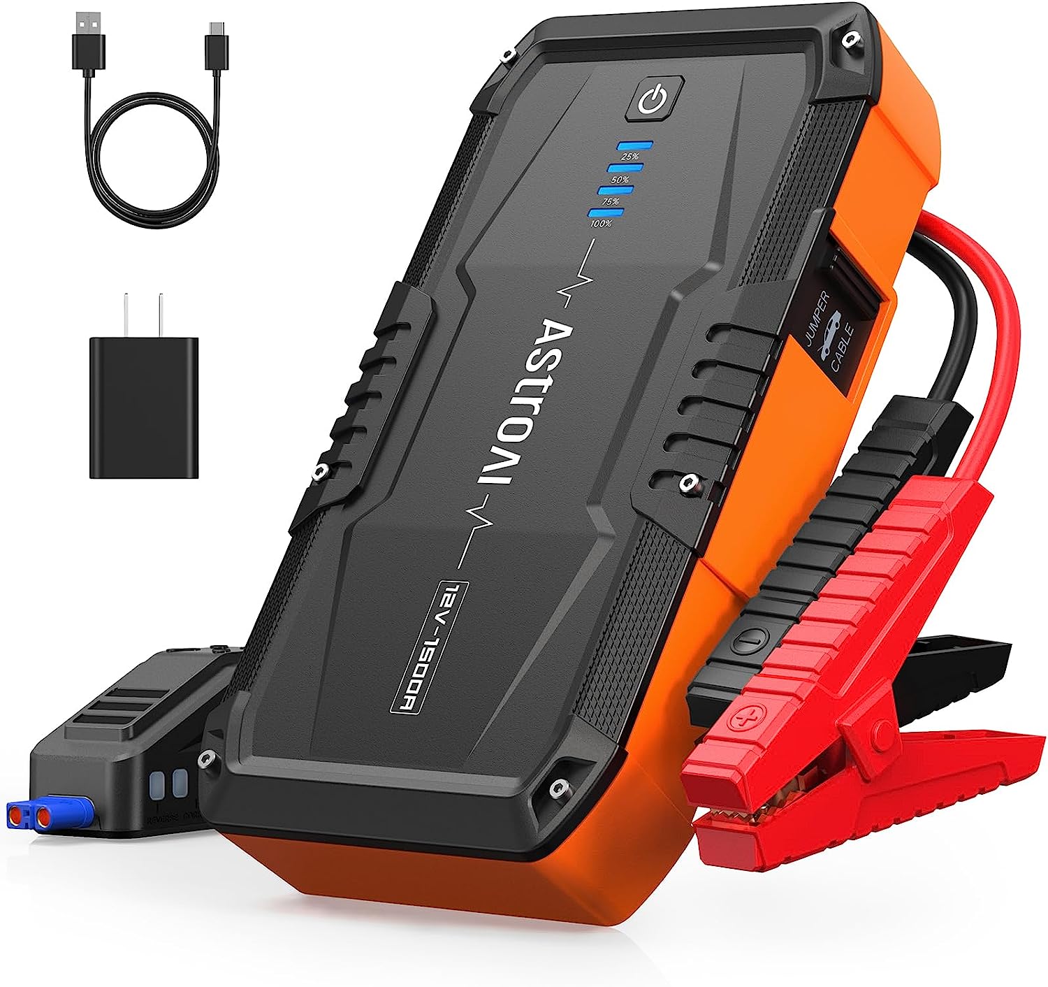  YaberAuto 5000A Car Battery Jump Starter for All Gas/10.0L  Diesel Engines, 99.16Wh Portable Car Jump Starter Battery Pack, 12V Car  Battery Jumper with Safety Jumper Cables, Fast Charge 3.0, Lights 