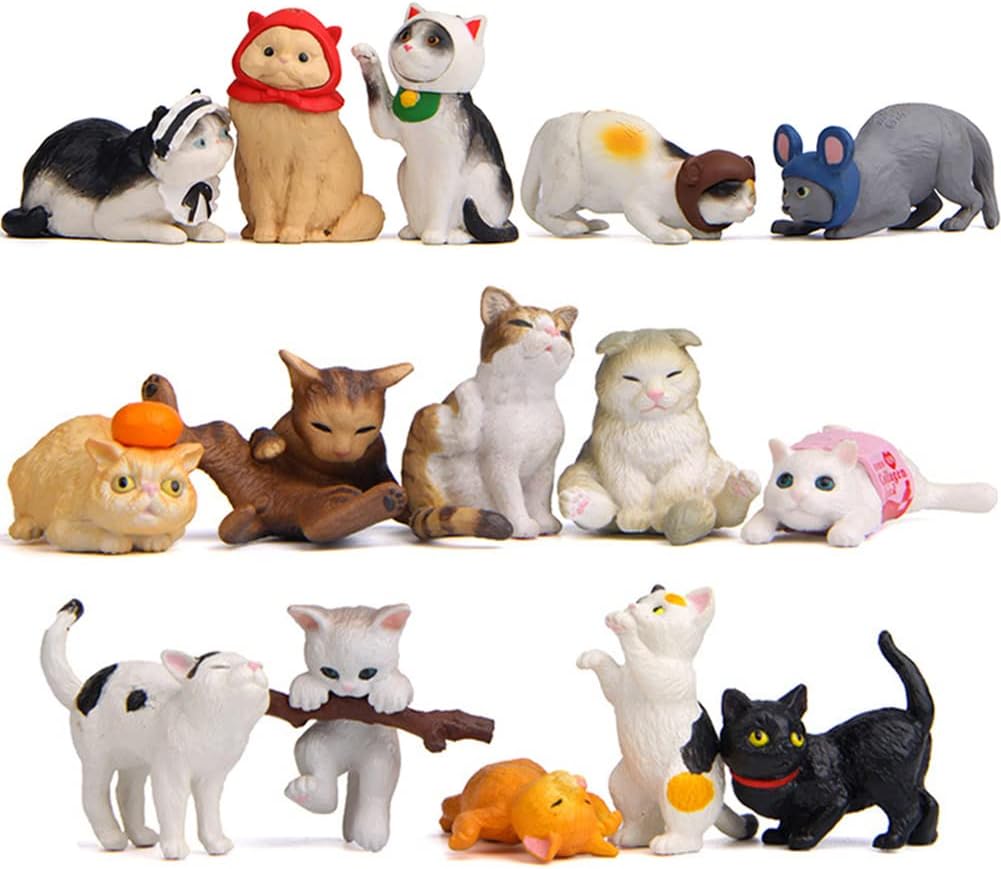 Entervending Bulk Toys - Tiny Dogs and Cats for Kids - Small Animals in  Bulk - 100 Pcs Little Pet Toys - Tiny Plastic Toys for Kids Prizes