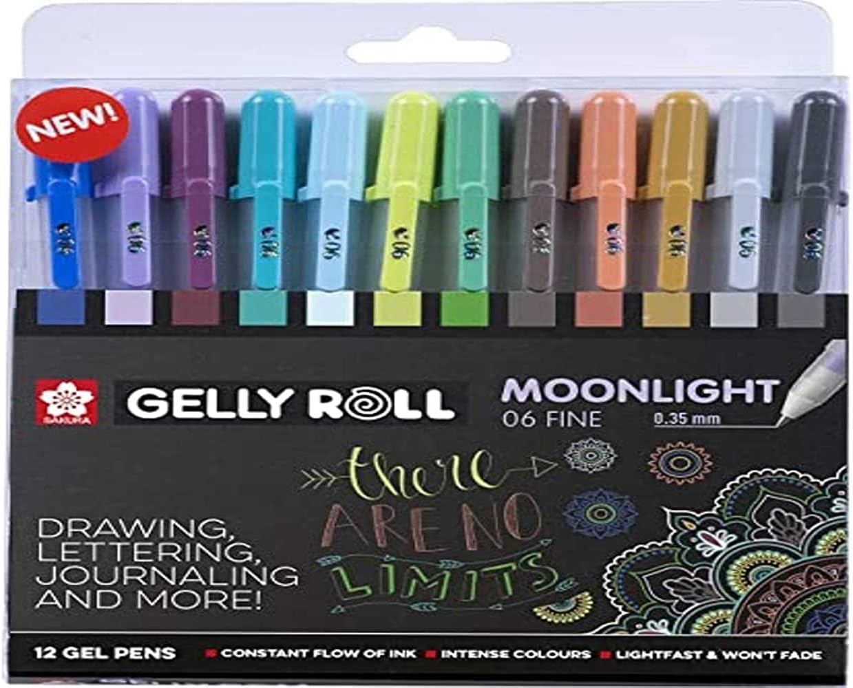 Sakura Gelly Roll Glaze Pack of 12 Pens in Assorted Colors (Gelly Roll  Glaze Set of 12)