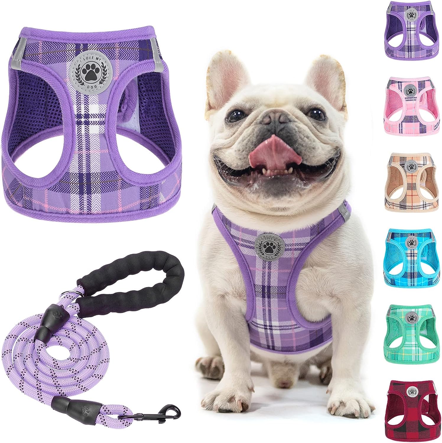 Wholesale TUFFHOUND dog harness Vest Set luxury dog harness I-shaped pet  chest and back From m.