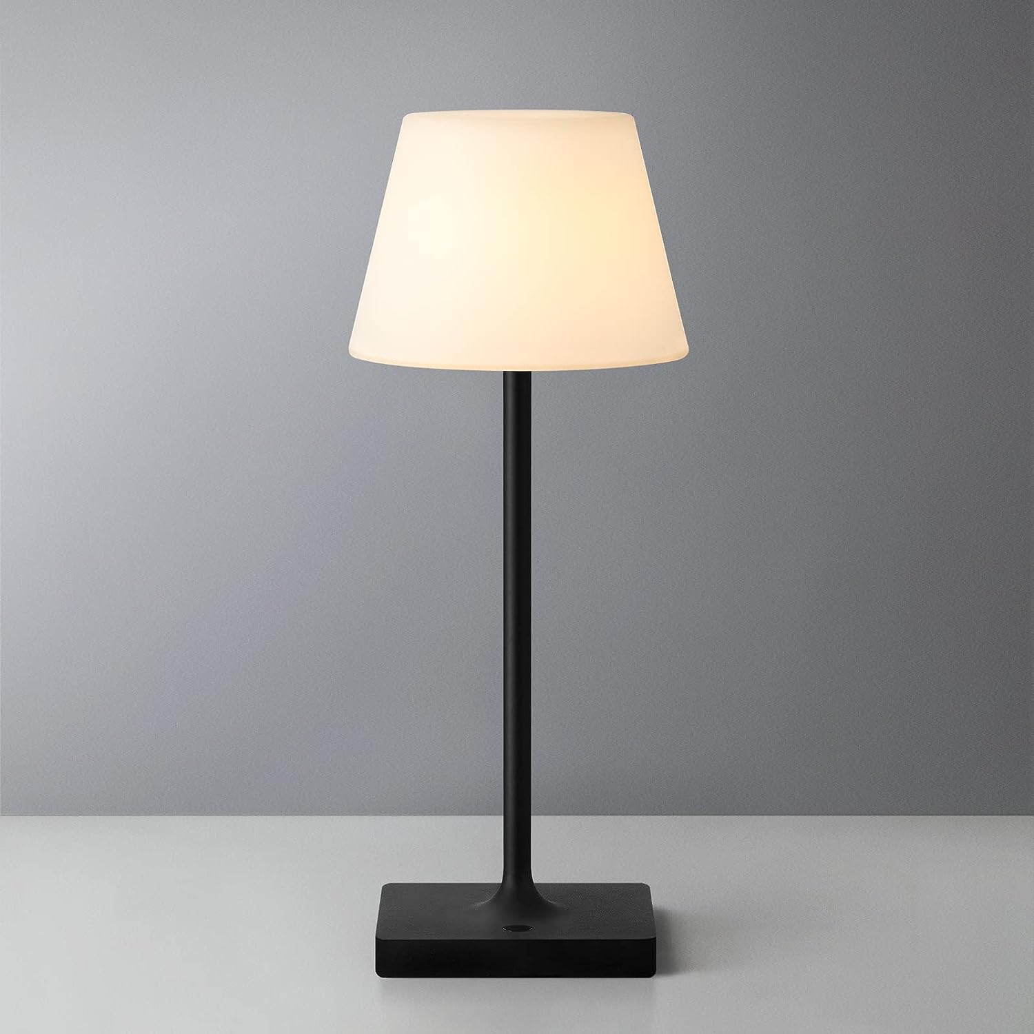 SOMMARLÅNKE LED decorative table lamp, beige/battery operated