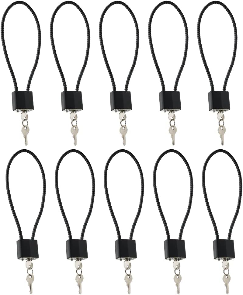  DELSWIN Cable Gun Locks with Keys - 15 Keyed Cable