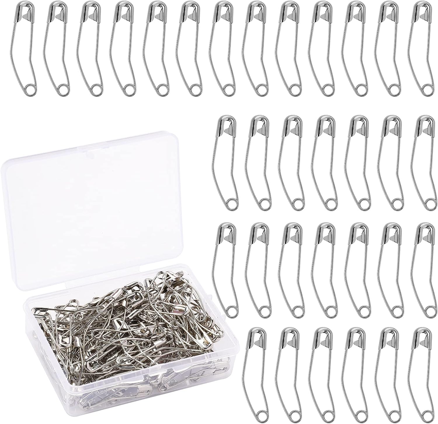 Mr. Pen- Safety Pins, Safety Pins Assorted, 400 Pack, Black, Assorted Safety Pins, Safety Pin, Small Safety Pins, Size: Large