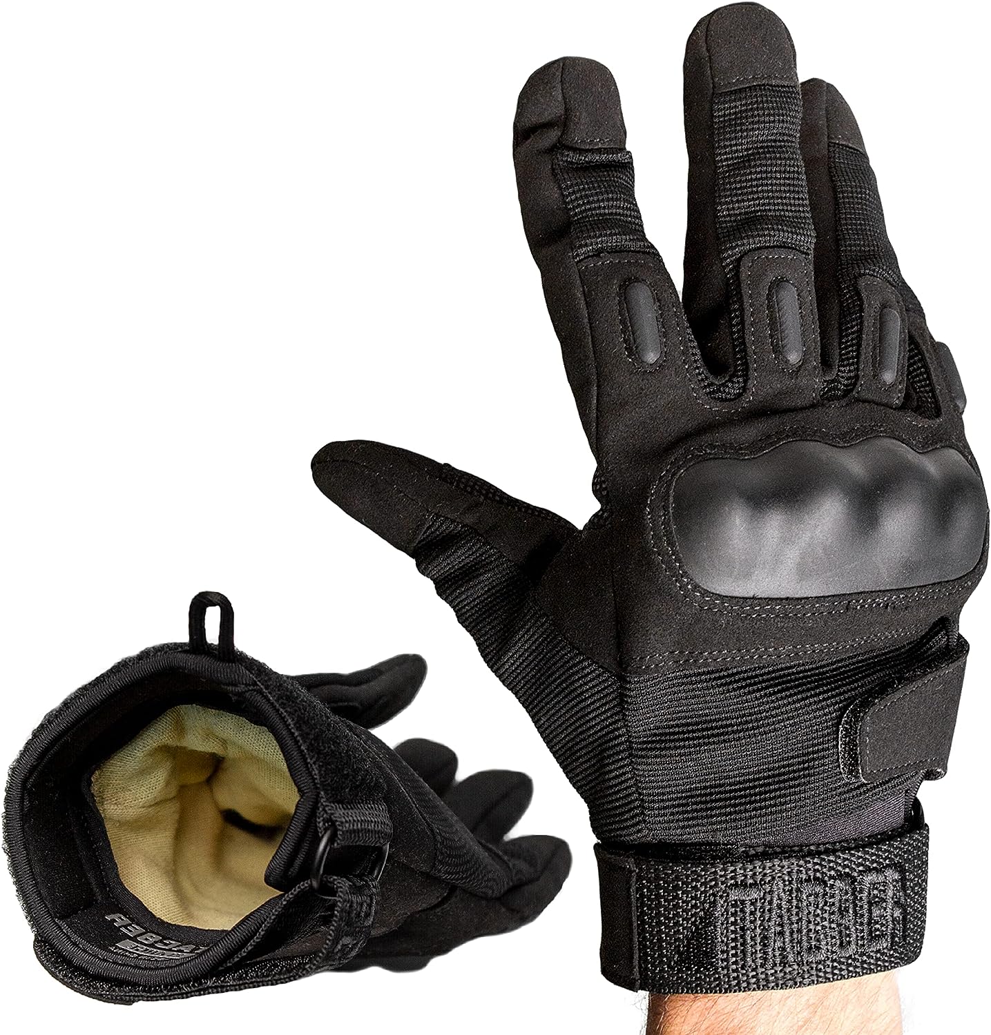 Zune Lotoo Full Finger Tactical Gloves,Touchscreen Motorcycle Gloves High  Dexterity,TPR Impact Protection,EVA Palm Padding for Shooting Paintball  Airsoft Work (Black) Fingerless Small