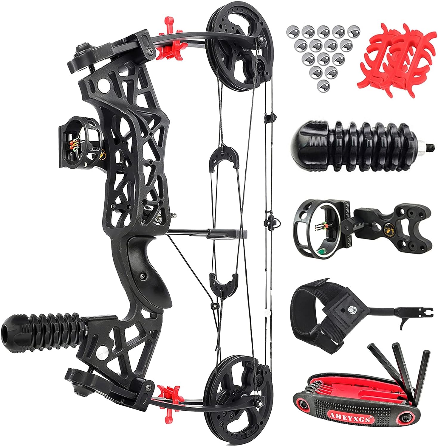 Wholesale surwolf Archery Compound Bow Kit Draw Weight 30-60Lbs