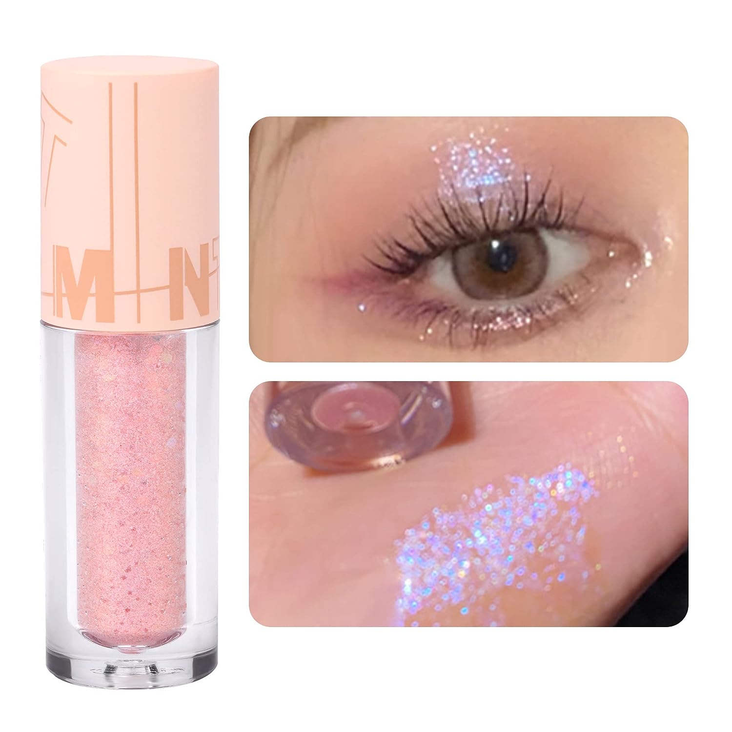 YMH BEAUTE Liquid Glitter Eyeshadow Pigmented Long Lasting Quick Drying  Easy to Apply Loose Glitter Glue for Eye Crystals Makeup (Transparent  Flashing Colorful Sequins 01) 01 Transparent Flashing Colorful Sequins