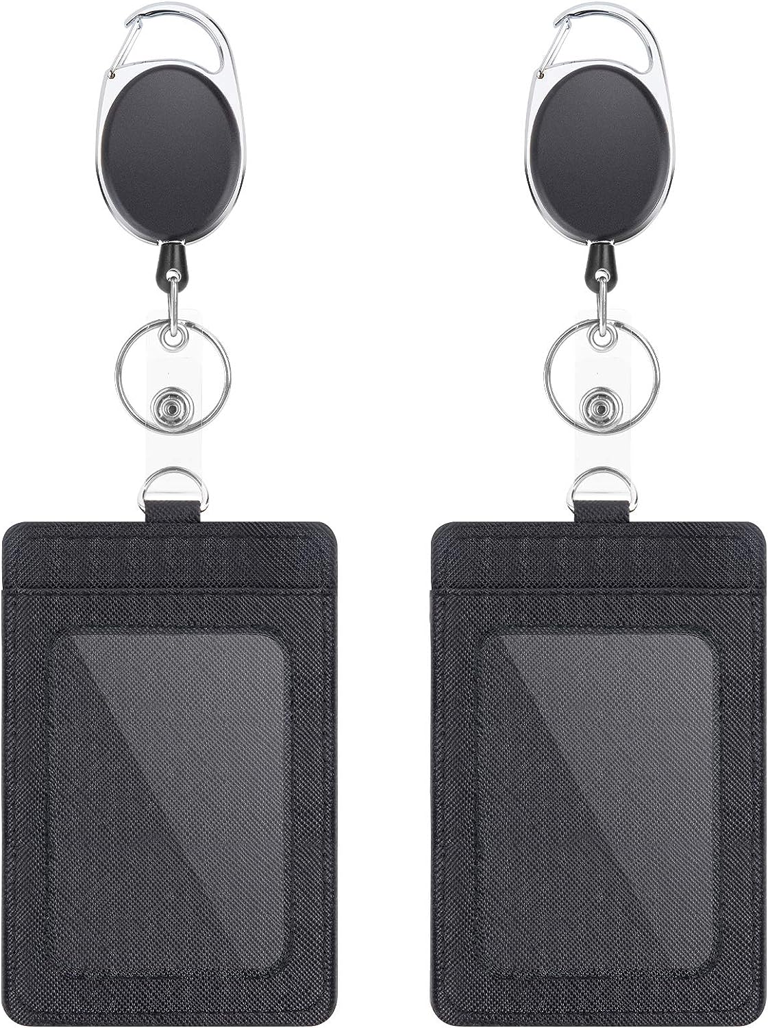 Heavy Duty Retractable ID Badge Reels, 2 PK, by Mifflin-USA 