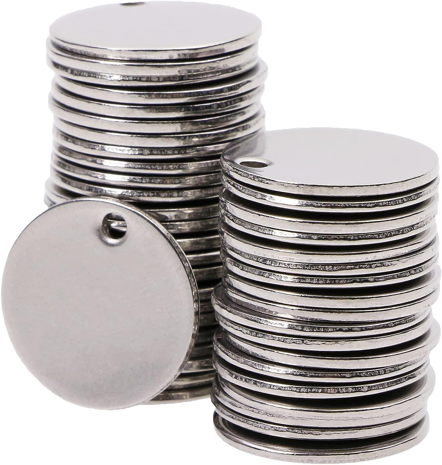 ABBECIAO 1 Inch/25mm Washer Stamping Blanks for DIY Jewelry, Metal Stamping  Tags   ABBECIAO