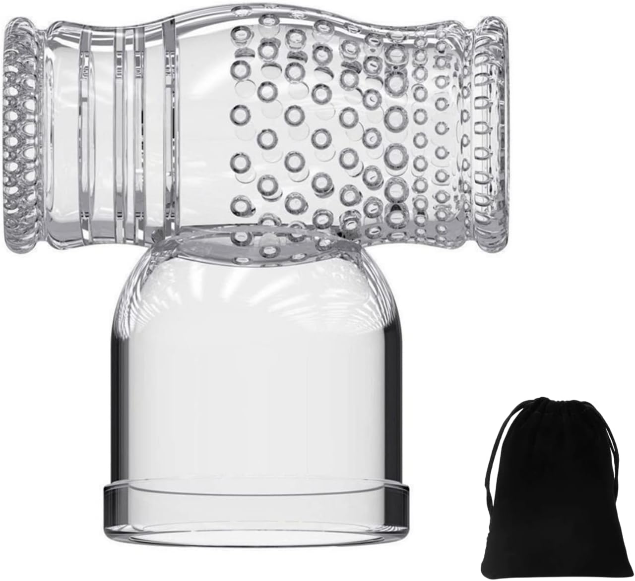 Wand Essentials Vibra Cup U-Tip Stimulator Attachment - Clear