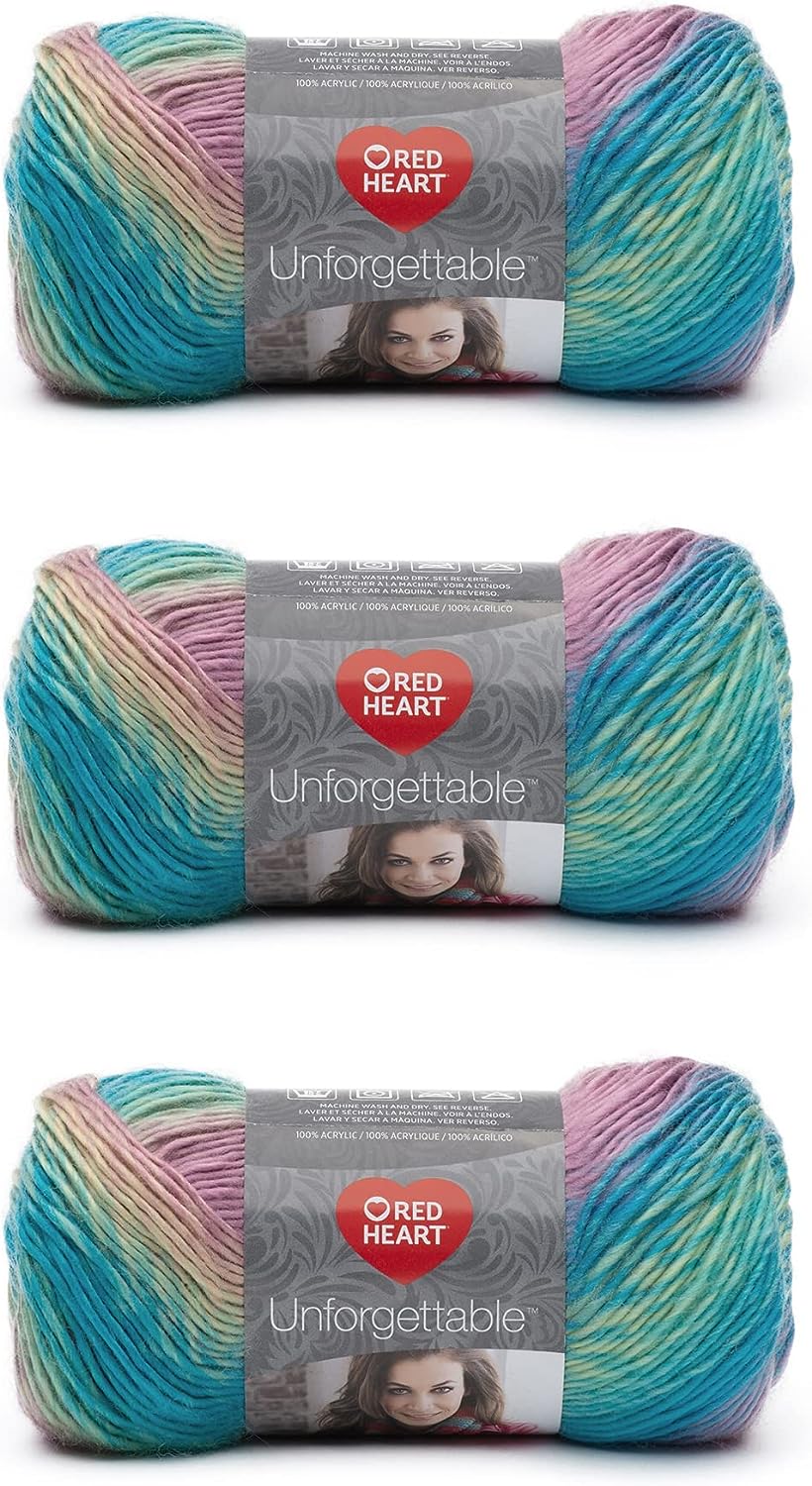  Lion Brand Yarn Jiffy Bonus Bundle, Acrylic Yarn for