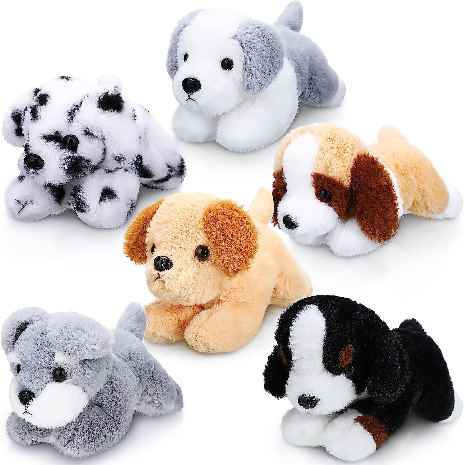 HyDren 30 Plush Puppy Dogs Stuffed Animals Bulk Assorted Puppies Mini Dog  Doll Soft Fluffy Animal for Kids Baby Girls Boys Living Room Birthday Gifts