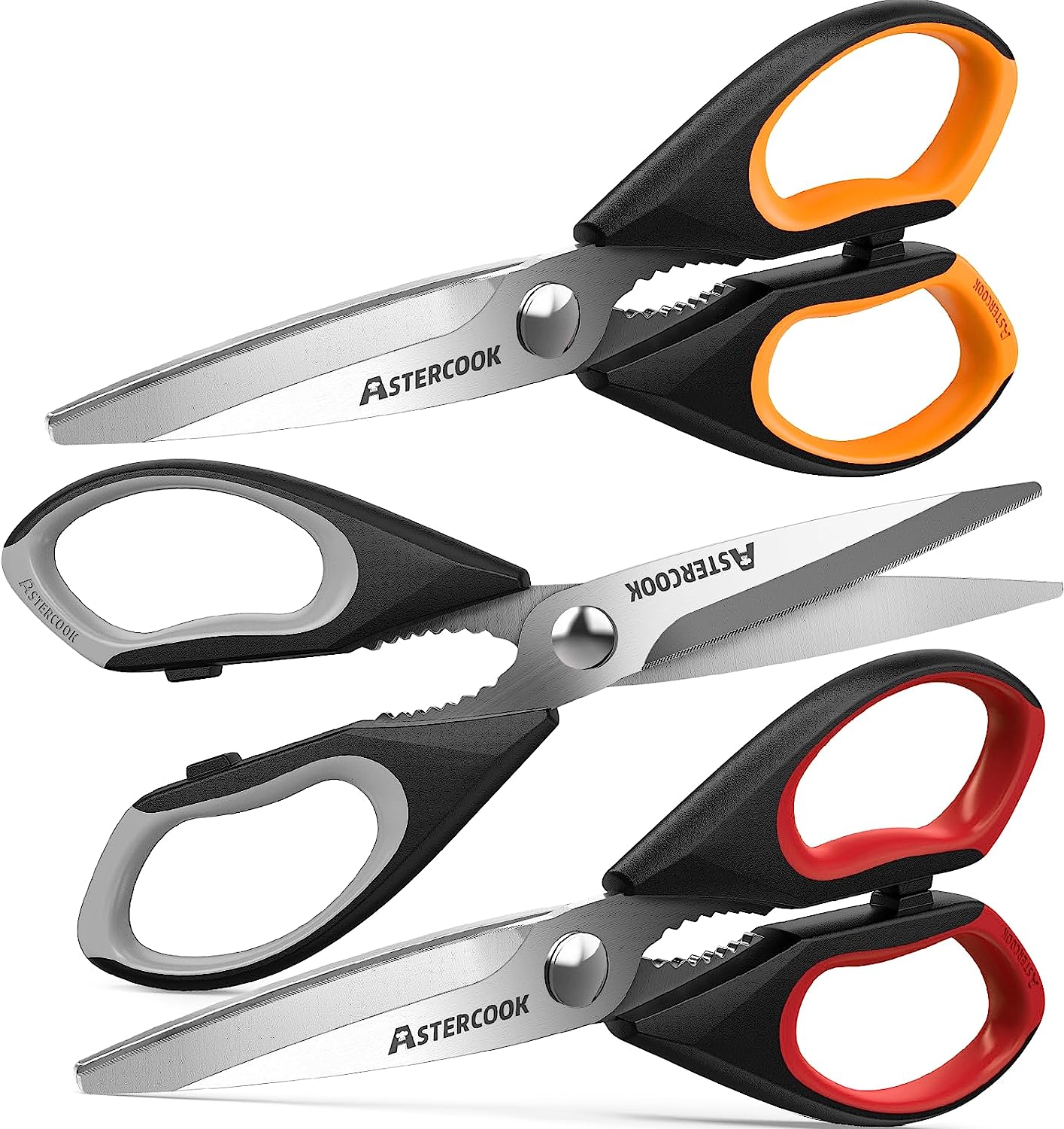 TANSUNG Kitchen Scissors, Multi-Purpose Come Apart Kitchen Shears, Premium  Stainless Steel Utility Shears for Meat, Food, Dishwasher Safe (Gray+Black)