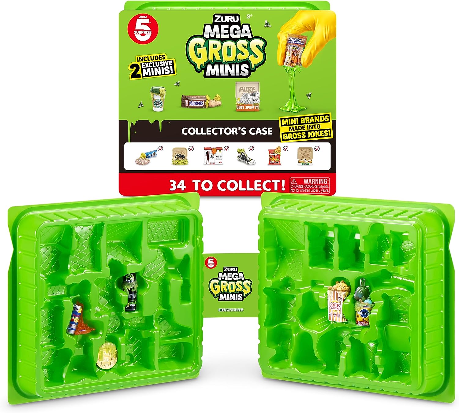 5 Surprise Mini Brands Collector's Case Series 4 Store & Display 30 Minis  with 5 Exclusive Mini's Mystery Real Brands Miniature Collectibles by ZURU