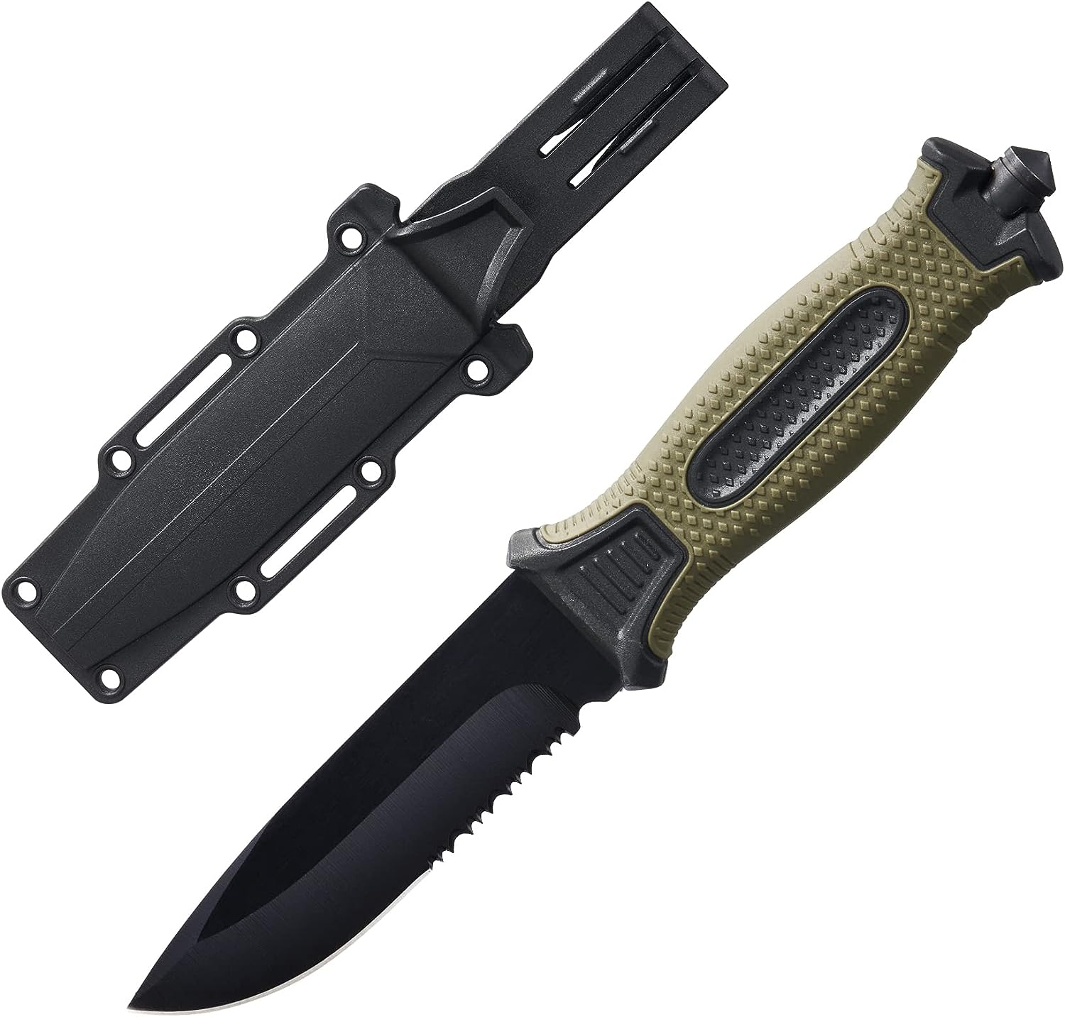 Dagger Mtech Neck Knife Double Edge Boot Tactical Defense 2.75in Blade  Black
