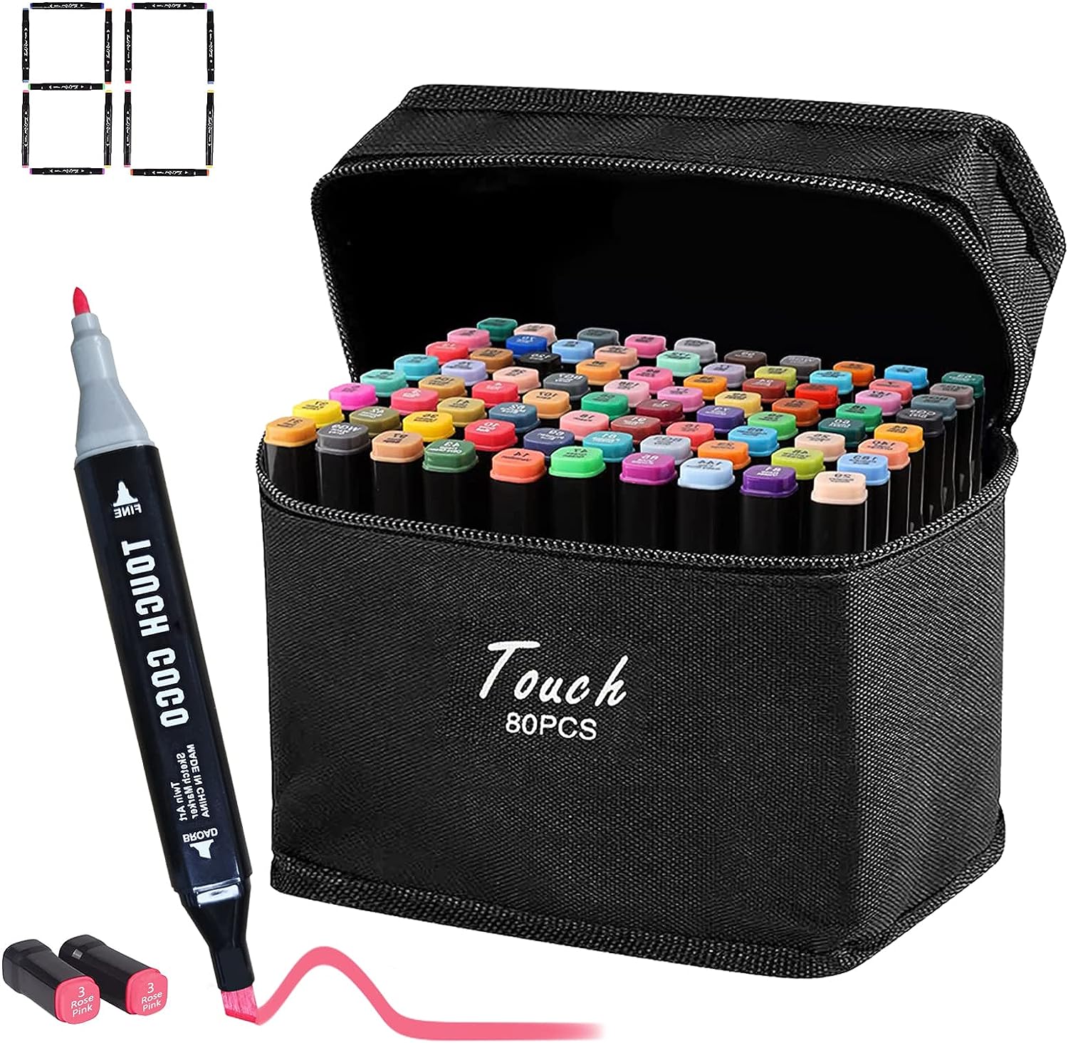 130 Colors Alcohol Markers, AdamStar Dual Tip Art Markers for Kids & Adult  Coloring Sketching Drawing Markers for Artists Paint Markers Pen with Carry