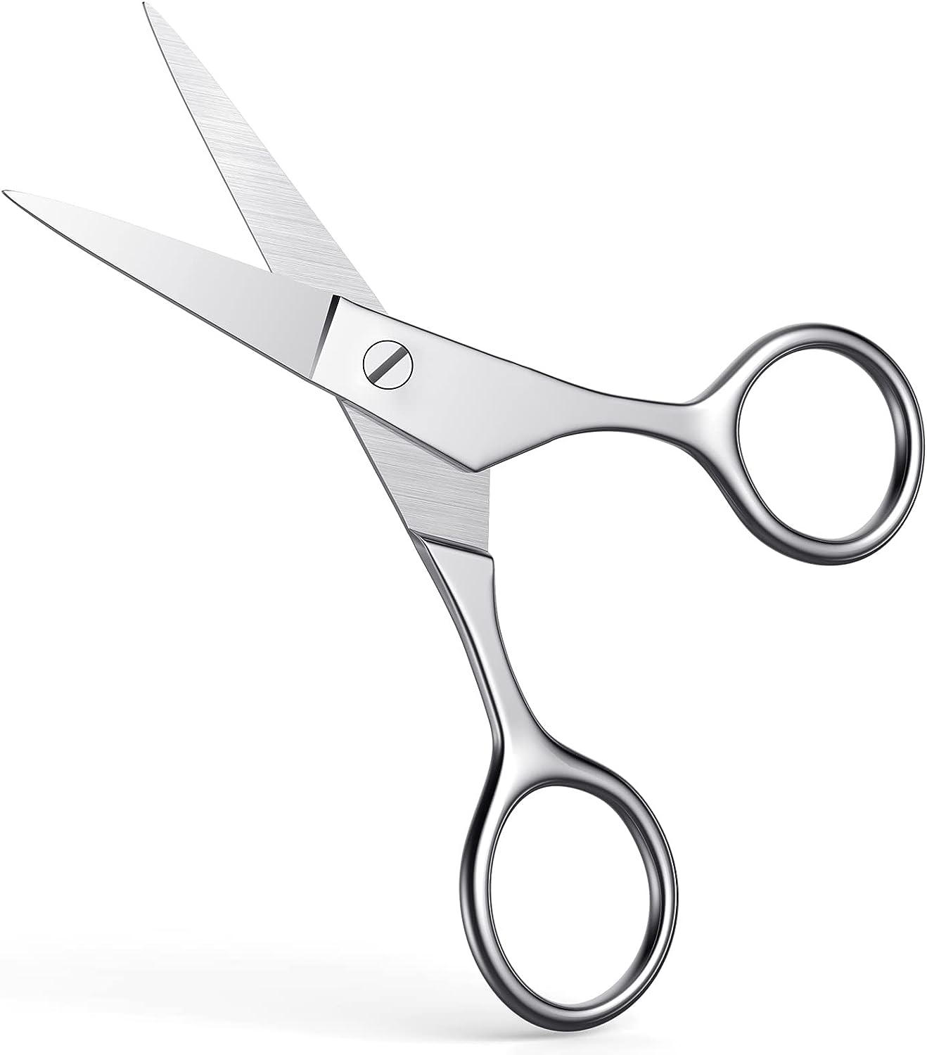 Melwey Eyebrow Scissors & Small Cuticle Scissors, Curved Blade Manicure Scissors. Stainless-Steel Scissors for Eyelashes, Facial Hair, Pubic, Men