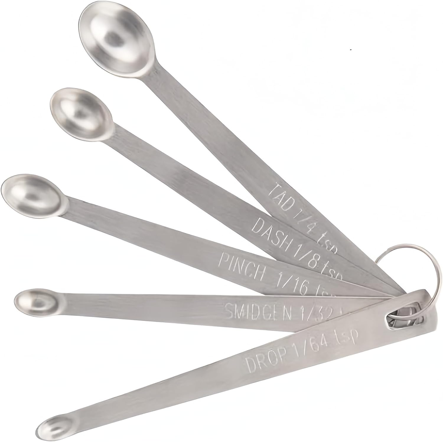 Zsirue 2 PCS Adjustable Measuring Spoon Set, Measuring Dry/Liquid  Ingredients, Metering Spoon for Baking, Cooking, Powder (White)