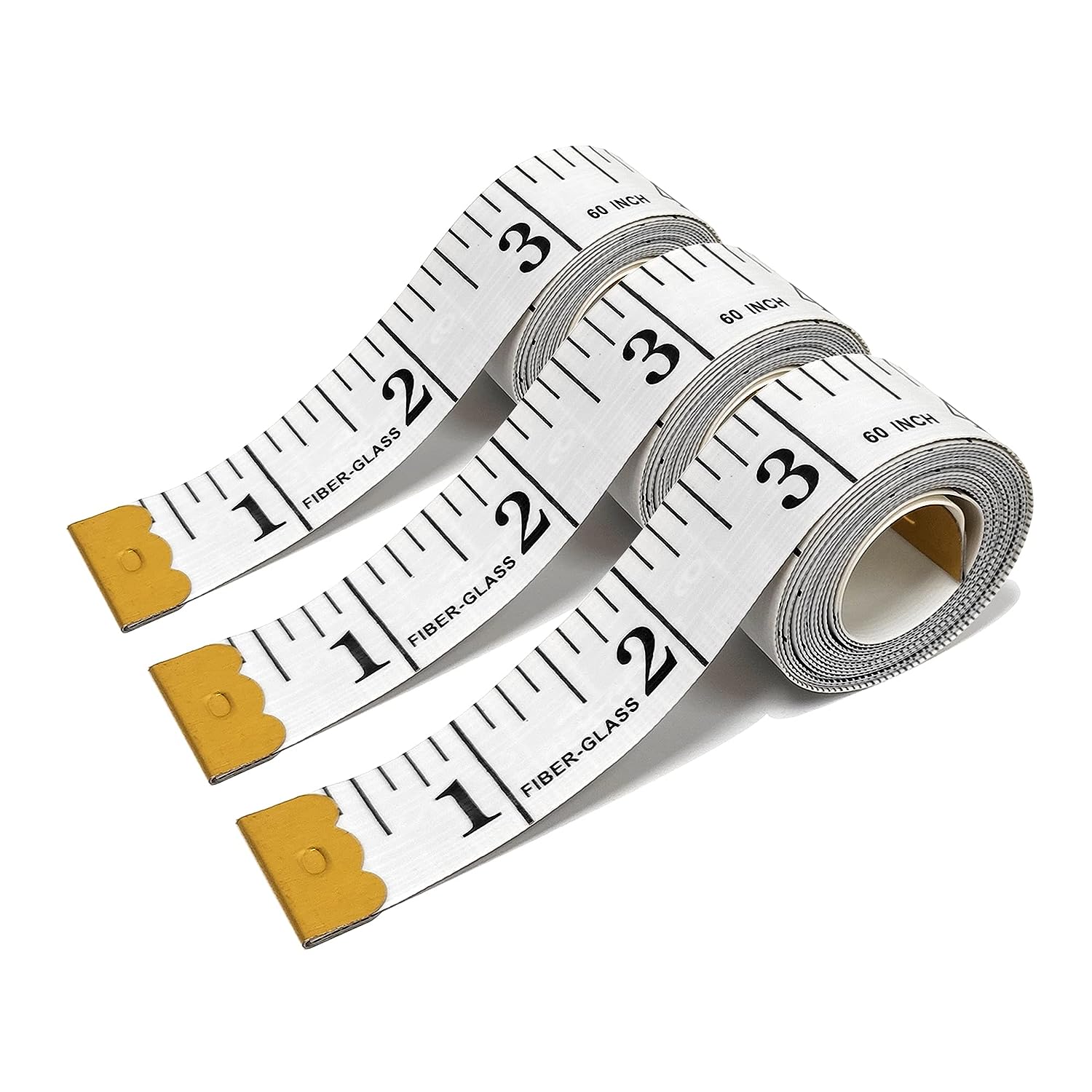 Sewing Tape Measure, Medical Body Cloth Tailor Craft Dieting Measuring Tape,  60 Inch/1.5M Dual Sided Retractable Ruler with Push Button Round(1 Pack,  Brown)
