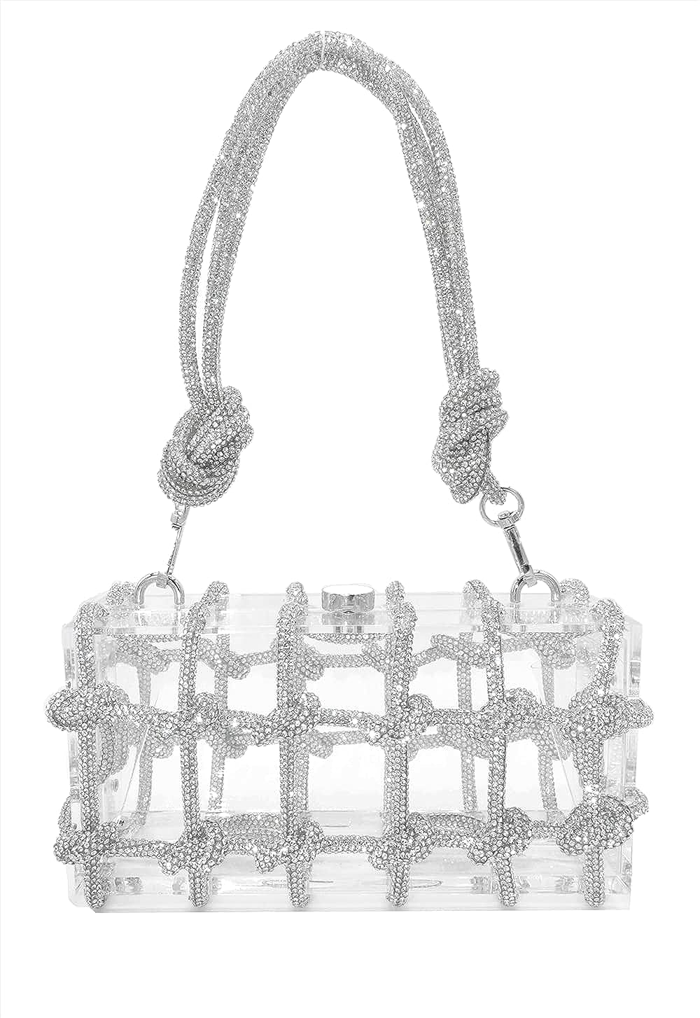 Pinprin Pearl Clutch Bag for Women Evening Wedding Party Bridal Handbag Ladies Beaded Clutch Purse