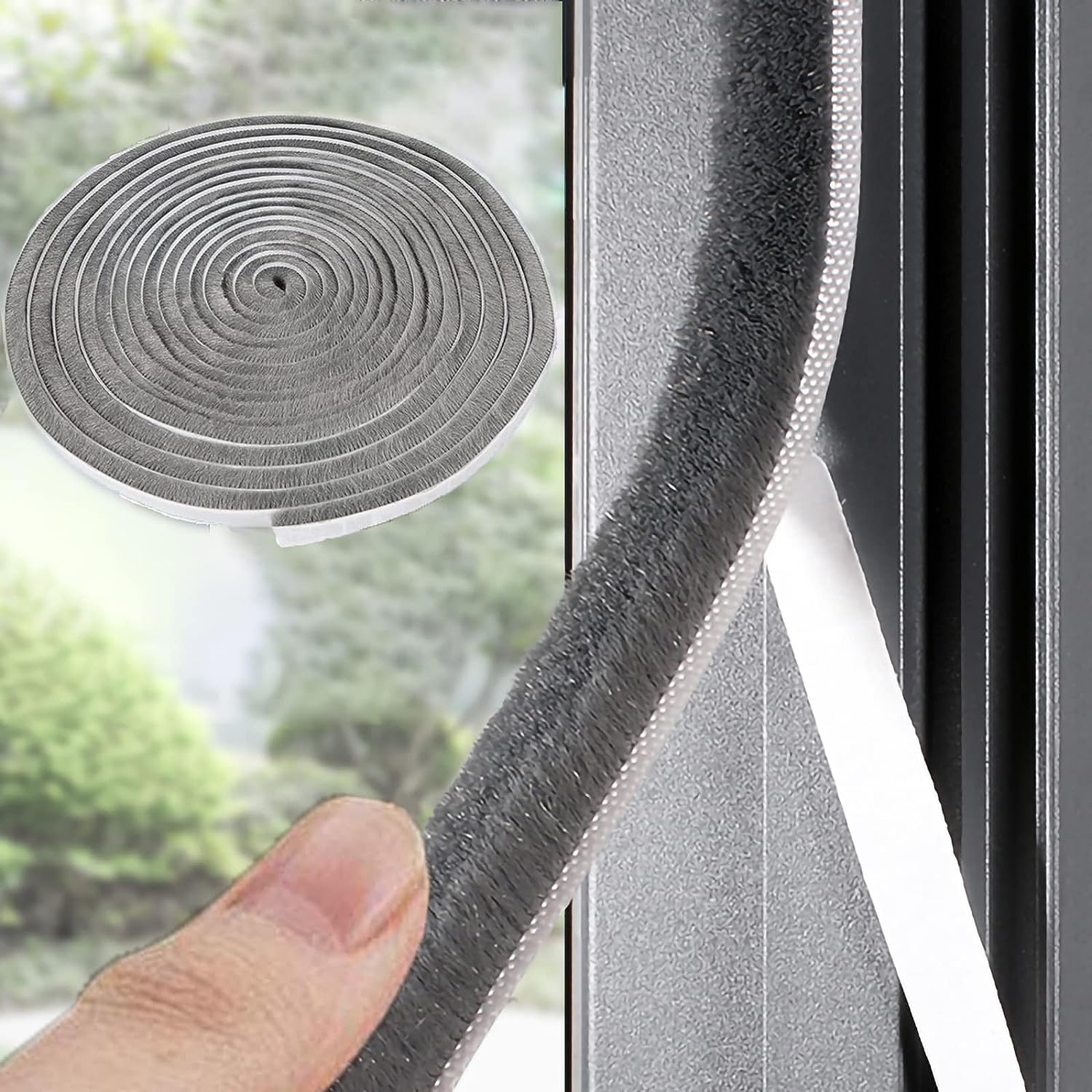 50Ft Door Weather Stripping Soundproof Door Seal Strip V-Shaped Foam Kerf  Weather Stripping Door Frame Weather Stripping for Doors Windows, Card Slot  Installation Seals 