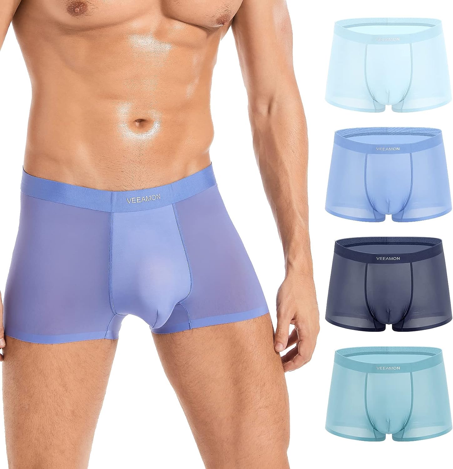 IYUNYI Men's Thermal Underwear Set, Ice Silk Feeling Long Johns