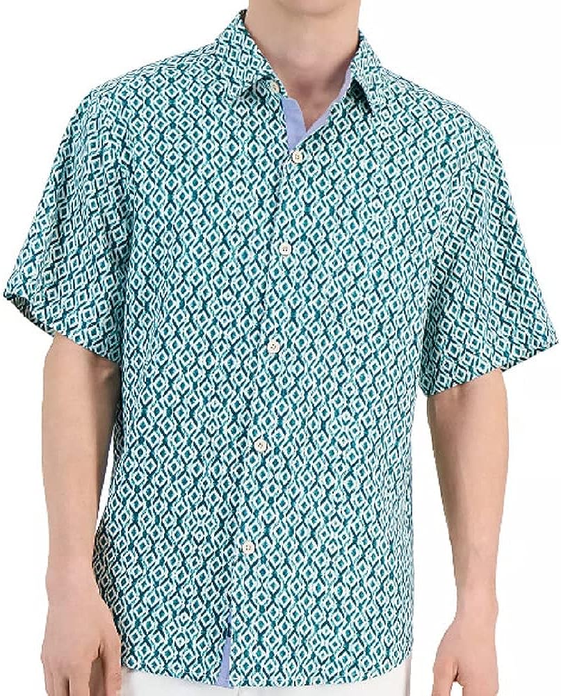 Tommy Bahama ST324626MB MLB® Strike One Yankees Camp Shirt Blue M