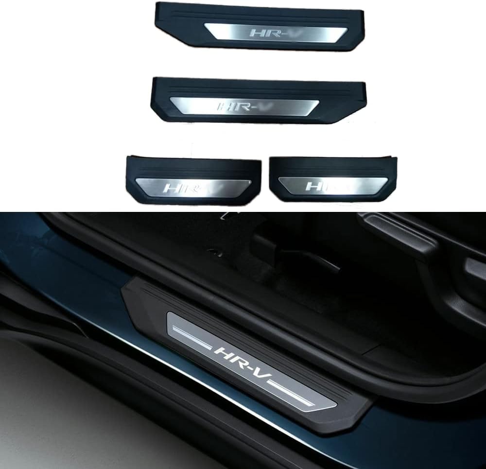 MAXMILO 4Pcs for Honda Pilot Door Sill Protector Reflective 4D