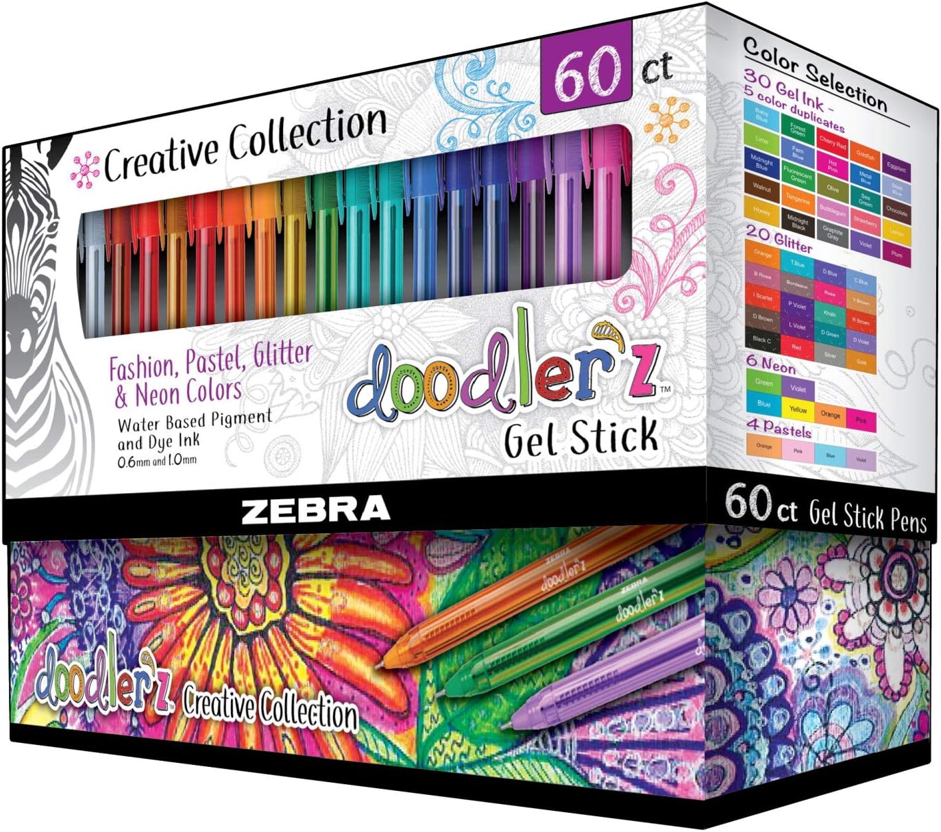 Sakura Gelly Roll Glaze Pack of 12 Pens in Assorted Colors (Gelly Roll  Glaze Set of 12)