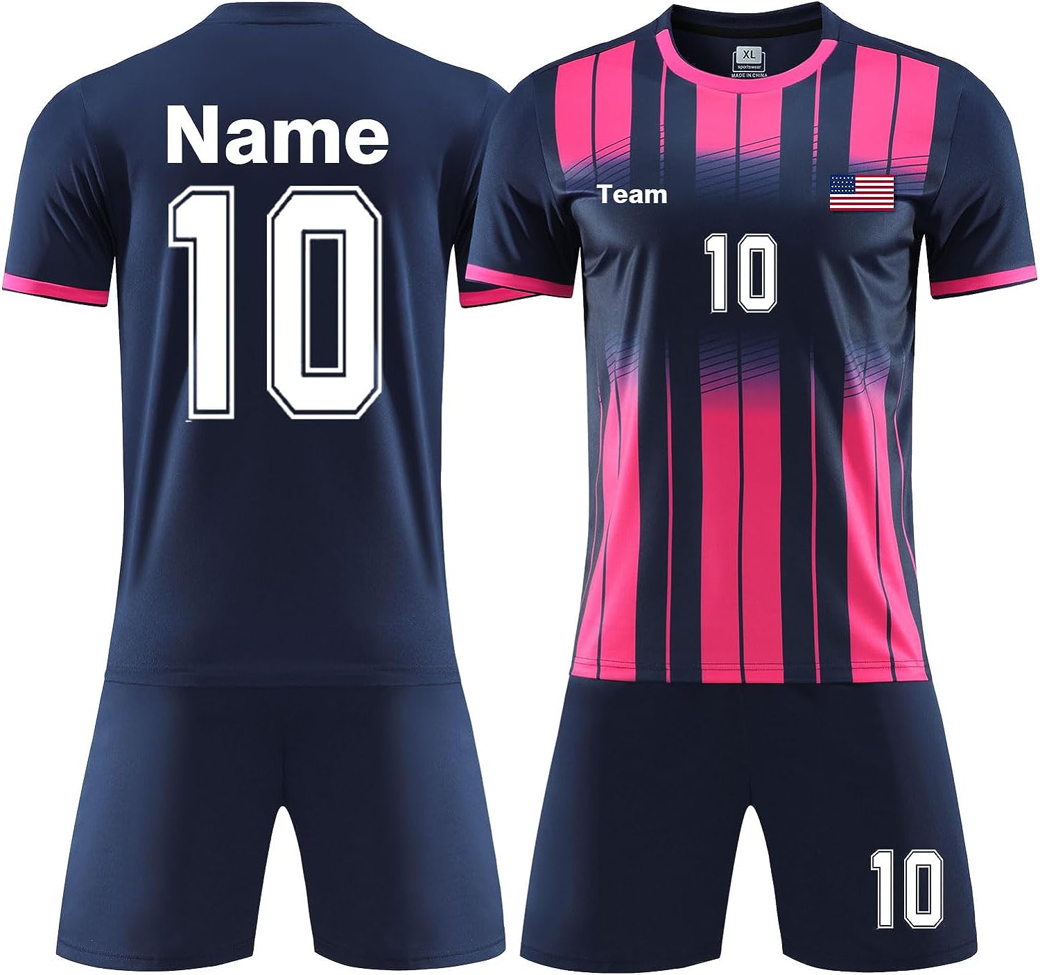 LAIFU Personalised Football Shirts Kit for Adult Kid Custom Football Jersey  & Shorts : : Fashion