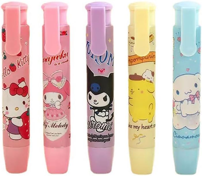 [4-in-1] Hello Kitty 4pcs Wooden B Lead Pencil Set (Red)