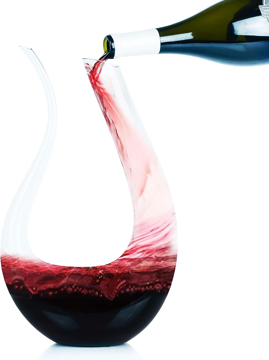 Bormioli Rocco Loto Wine Decanter 1.5L, 42oz: Wine Carafe With  Stopper: Wine Decanters