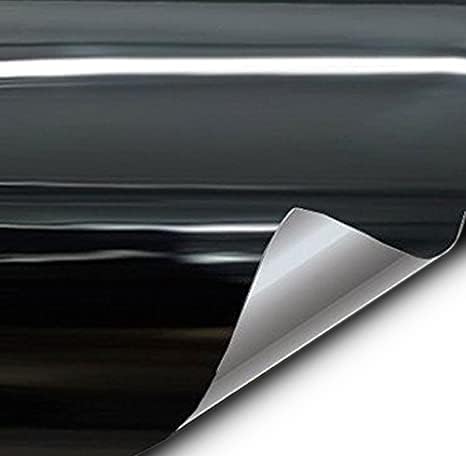  VViViD Black High Gloss Realistic Paint-Like Microfinish Vinyl  Wrap Roll XPO Air Release Technology (1ft x 5ft) : Automotive